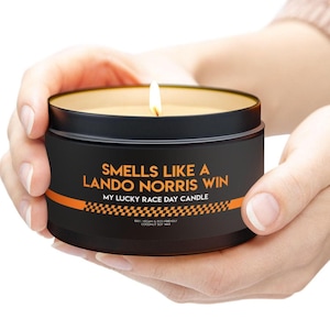 Smells Like A Lando Norris Win Candle, Unique Gift McLaren Formula 1 Gift, Racing Themed F1, Funny Gifts, McLaren Fan Race day Gift Idea Soy
