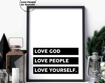 Self Love Wall Art Treasure Your Faith Minimal Downloadable Wall Print Empowerment Print Positive Wall Art Inspirational Print
