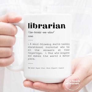 Librarian Definition Mug, Librarian Gift, Librarian Definition, Librarian Mug, Gift For Librarian, Work Mug, Thank You Gift, New Job Gift