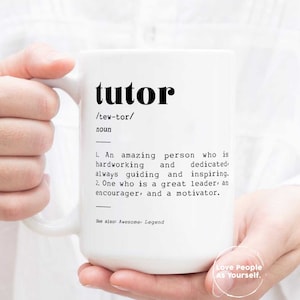 Tutor Definition Mug, Tutor Gift, Tutor Definition, Tutor Mug, Gift For Tutor, Tutor Thank You Gift, End of Year School Gift, Tutoring Gift