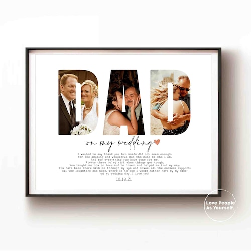 Father of the Bride Gift Father of Bride From Daughter to - Etsy