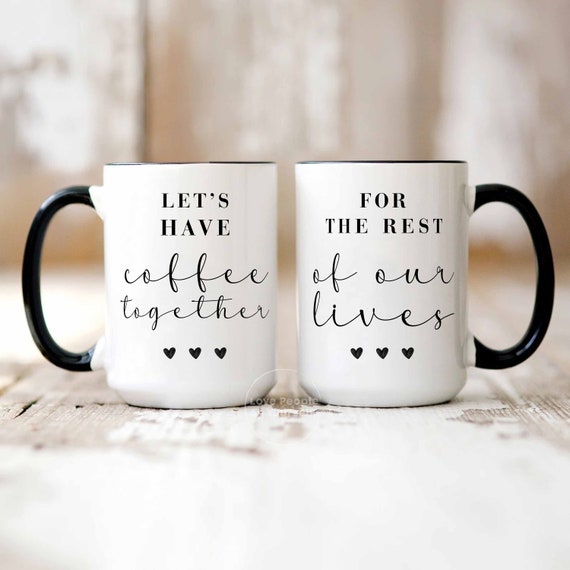 Tazas De Boda Para Parejas - Mr And Mrs Mugs - Tomemos Un Café