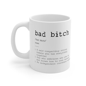 Bad Bitch Definition Mug, Empowering Feminist Gift image 3