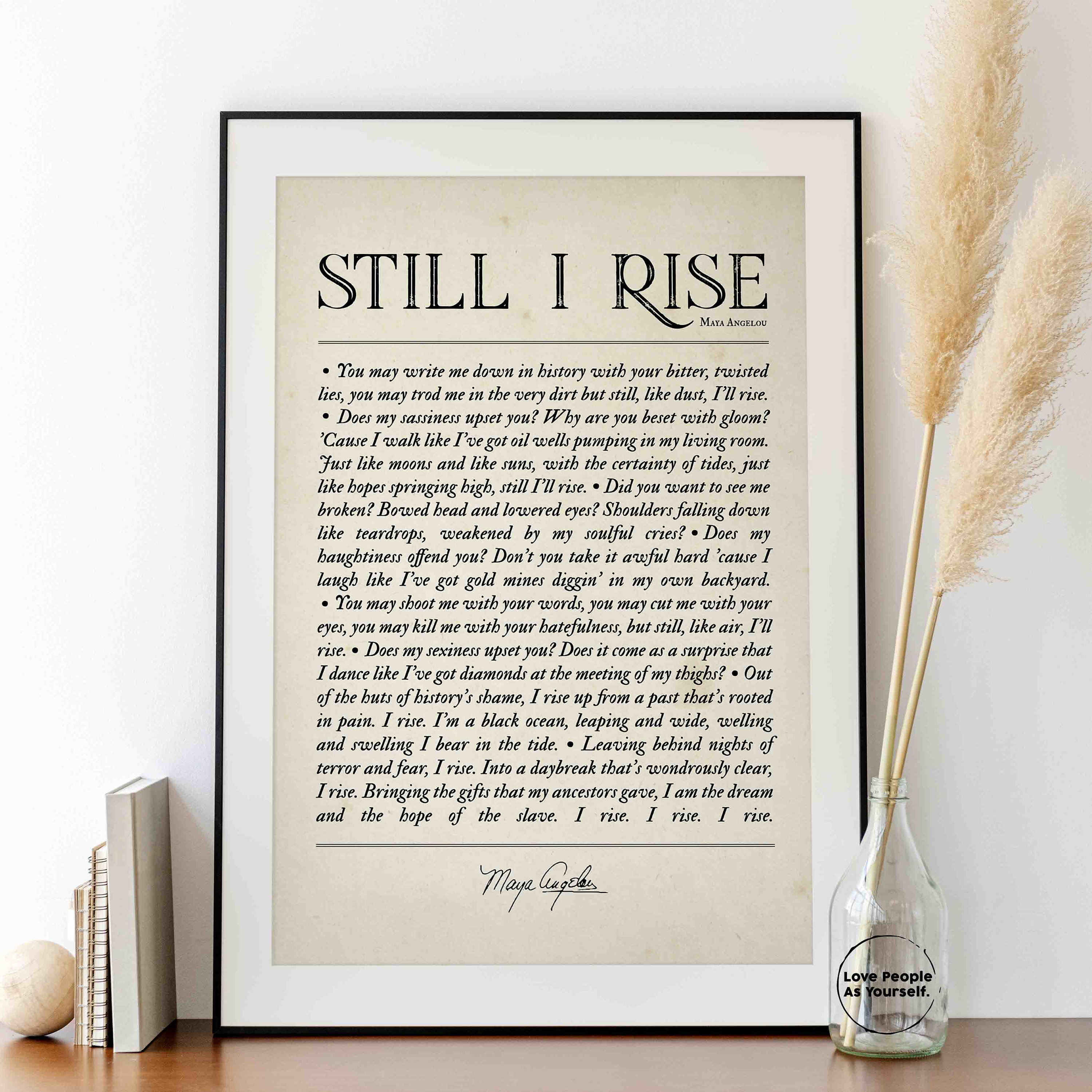 still i rise poem thesis statement