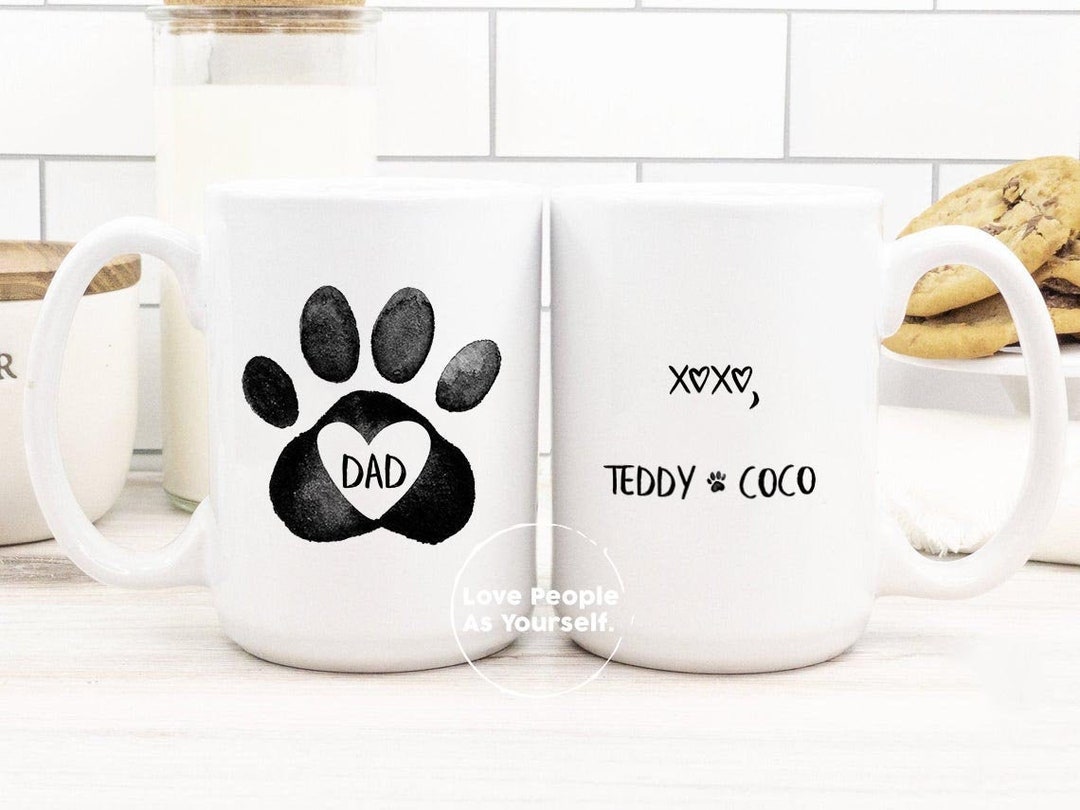 Personalized Dog Dad Mug, Dad Gift From Dog, Custom Fathers Day, Dog