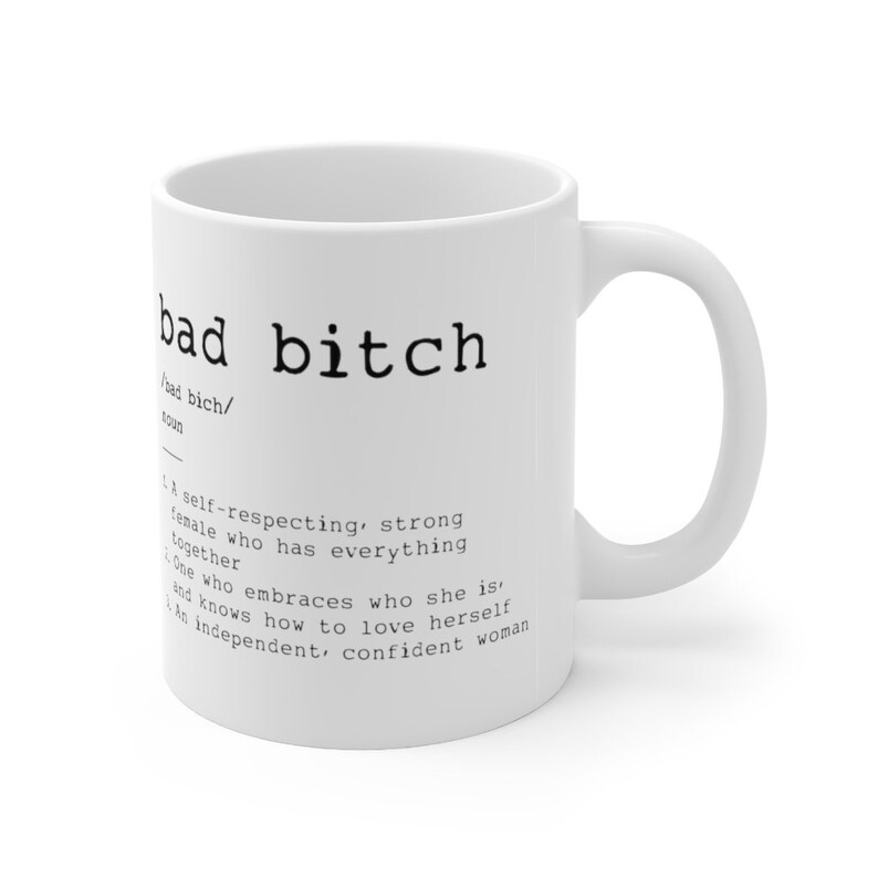 Bad Bitch Definition Mug, Empowering Feminist Gift image 4