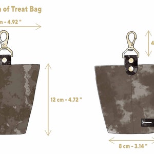 Personalized Dog Treat Bag Dog Treat Pouch Dog Poop Bag Holder Canvas Treat Bag For Dogs Poop Bag Dispenser Dog Travel Bag image 2