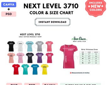 Next Level Apparel Girls Princess Youth T-Shirt - Super Soft 100% Combed Cotton, Hot Pink, XS - View #4