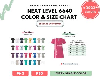 6640 Color Chart - Etsy