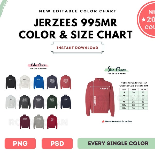 Jerzee Nublend Hoodie Size Chart - Etsy