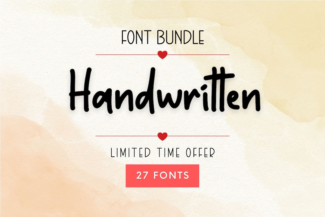 Handwritten Font Bundle | Calligraphy Fonts | Country Fonts | Cricut ...