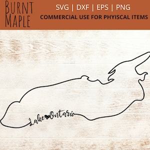 Lake Ontario Outline SVG - Great lakes SVG - Ontario SVG - Canada Svg - homes  - Svg Files  - Digital Download - digital cut files