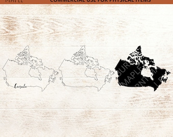 Canada Outline SVG - Country SVG - Canadian SVG - Provinces and Territories Canada SVG - Canada SVG Files - Can - Digital Download