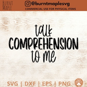 Puede incluir: Texto negro sobre un fondo de madera que dice "talk comprehension to me".