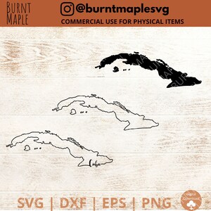 Cuba Outline SVG - Cuba map outline - Country SVG - Caribbean SVG - Island Svg Files - Island Life - Cubans - Digital Download