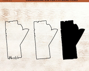 Overzicht Manitoba SVG - West SVG - provincie Manitoba SVG - Canada Svg - Manitoba Canada Svg-bestanden - Man - digitale download