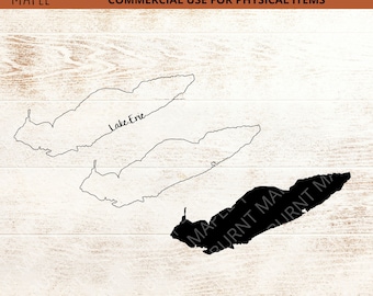 Lake Erie Outline SVG, Great Lakes SVG, Ontario SVG, Canada Svg, huizen, Svg-bestanden, digitale download voor cricut en silhouette