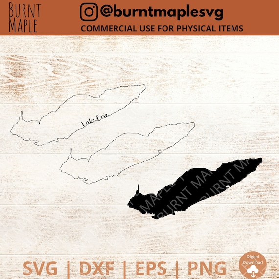Lake Erie Outline SVG, Great lakes SVG, Ontario SVG,  Canada Svg, homes,  Svg Files , Digital Download for cricut and silhouette