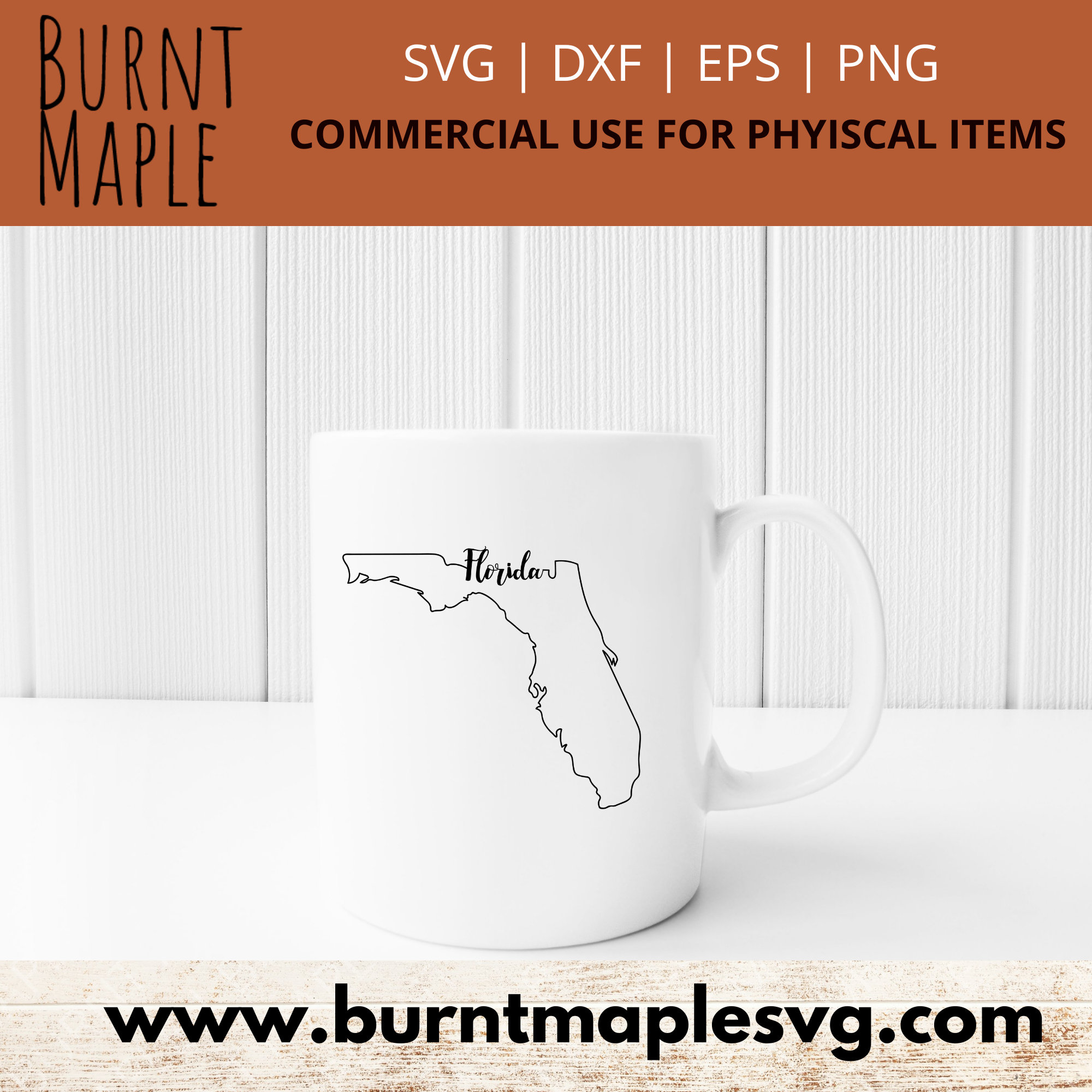 Florida Outline SVG Florida Map SVG Florida State Svg Florida USA