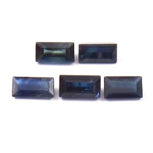 2.50x5MM Natural Blue Sapphire faceted Baguette Cut Loose Stone, AAA Quality Loose Sapphire baguette Precious For Jewelry making