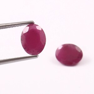 Red Ruby Oval Shape Cut Faceted Loose Gemstone Size 7x9mm Top Quality Best Seller Item losse gemstones for jewelry making