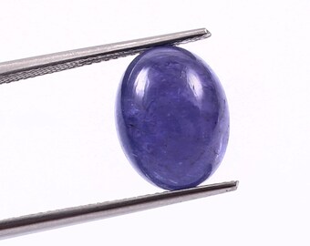 Tanzaniet cabochon edelsteen AAA-kwaliteit Tanzaniet ovale vorm 10 x 12 mm Cabriolet halfedelsteen cabochon Tanzaniet