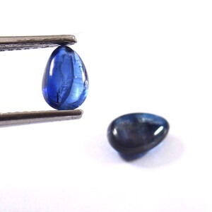 AAA Kyanite pear Cabochon cut from 4.80x7mm to 4.50x6.60MM Natural Kyanite pear shape cut Loose Gemstone Wholesale lot for jewelry making