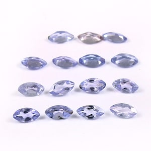 NATURAL TANZANITE GEM _ 1.05 Ct & 2x3.70 mm _ Purple Blue Natural Tanzanite Marquise Lot 15Pc&#39;s Loose Gemstones / Marquise Tanzanite Jewelry