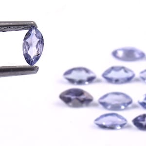NATURAL TANZANITE GEM _ 2.50x4.50 mm _ Purple Natural Tanzanite Marquise Lot 14Pc&#39;s Loose Gemstones / Marquise Tanzanite Jewelry