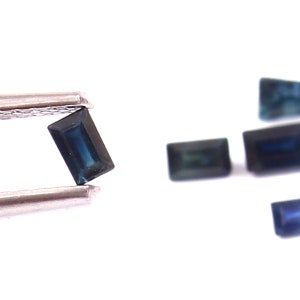 2x3MM Natural Blue Sapphire faceted Baguette Cut Loose Stone, AAA Quality Loose Sapphire baguette Precious For Jewelry making
