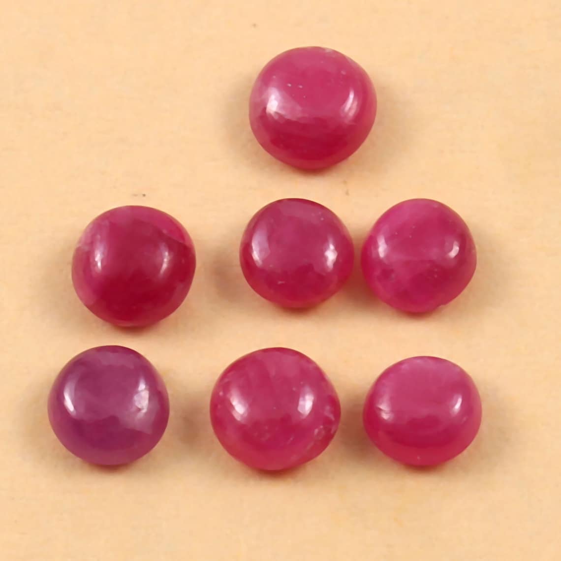4mm Ruby Cabochon Round Loose Gemstone Ruby Round Cabochon - Etsy UK