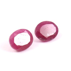 Natural Ruby Oval Faceted Gemstone Red Ruby Gemstone Precious Stone Ruby Oval Cut Loose Gemstone Ruby Faceted Oval