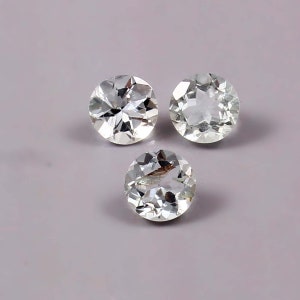 AAA Aquamarine Round Cut faceted 6x6 MM Natural Aquamarine Round Cut faceted loose gemstone Jewelry  making Wholesale lot