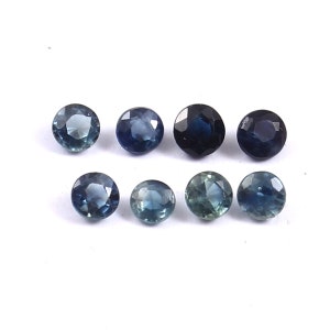 1.50MM Natural Blue Sapphire faceted cut Round AAA Quality -Loose Round Natural Sapphire Precious Gemstones