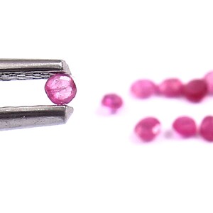 Natural Pink Ruby Round Faceted Size 1.50 mm Top Quality- Loose Ruby Gemstones for jewelry making