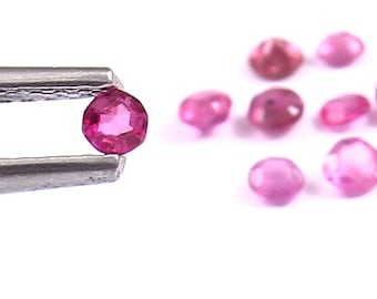 Natural Pink Ruby Round Faceted Size 2 mm Top Quality- Loose Ruby Gemstones jewelry making