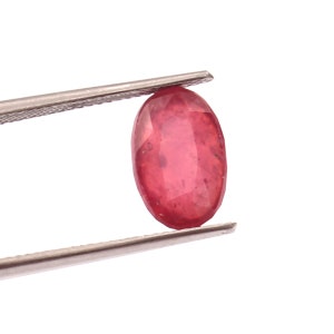 6.50 Carat Natural Ruby Faceted oval shape loose gemstone perfect for jewellery making 7x12 MM AAA+ quality