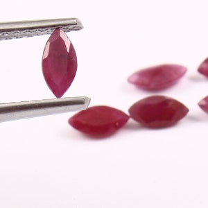 Natural Ruby Marquise cut faceted 2.50x5MM Ruby Marquise Best Quality cut faceted loose gemstone for sale