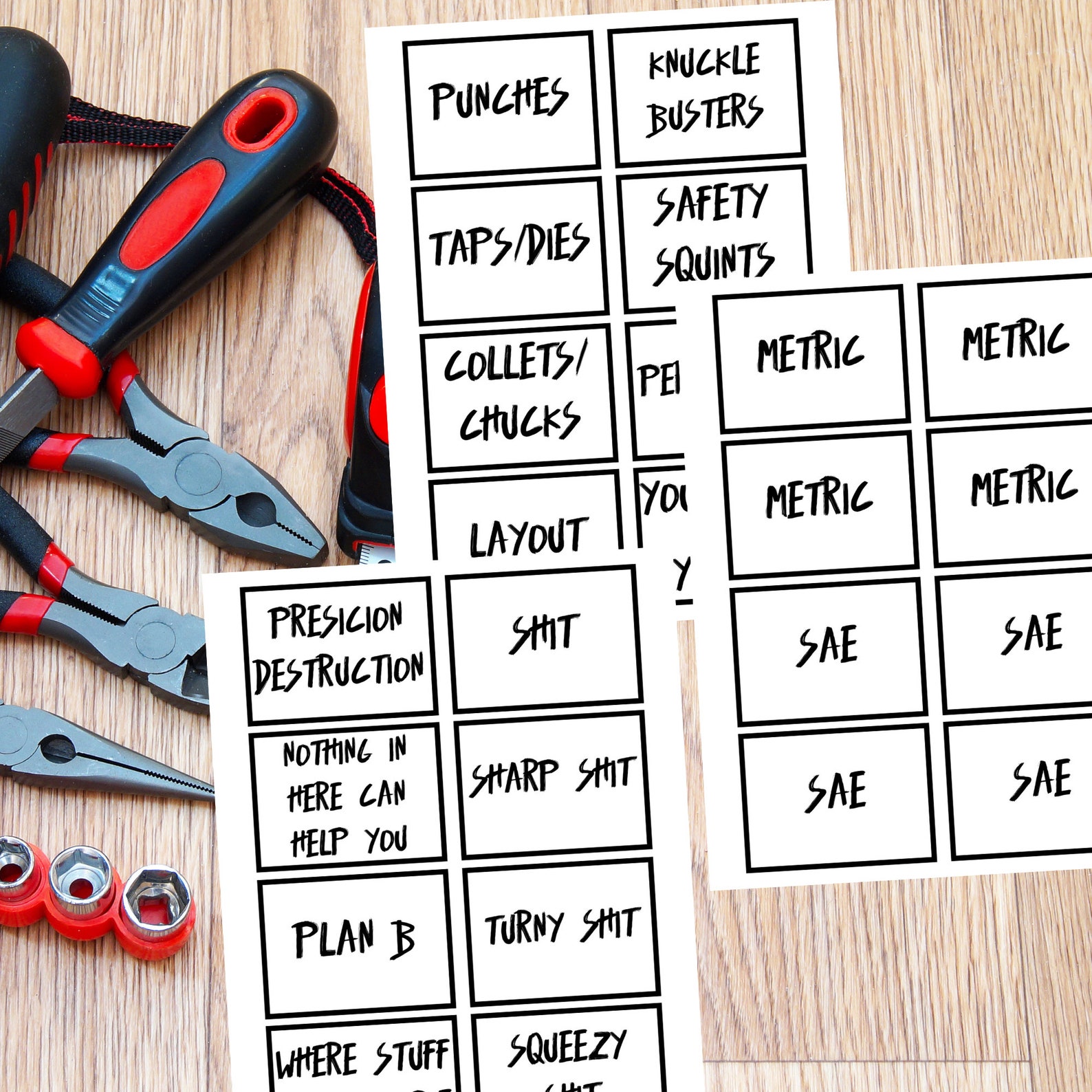 Tool Labels Labels for Tools Labels for the Tool Etsy