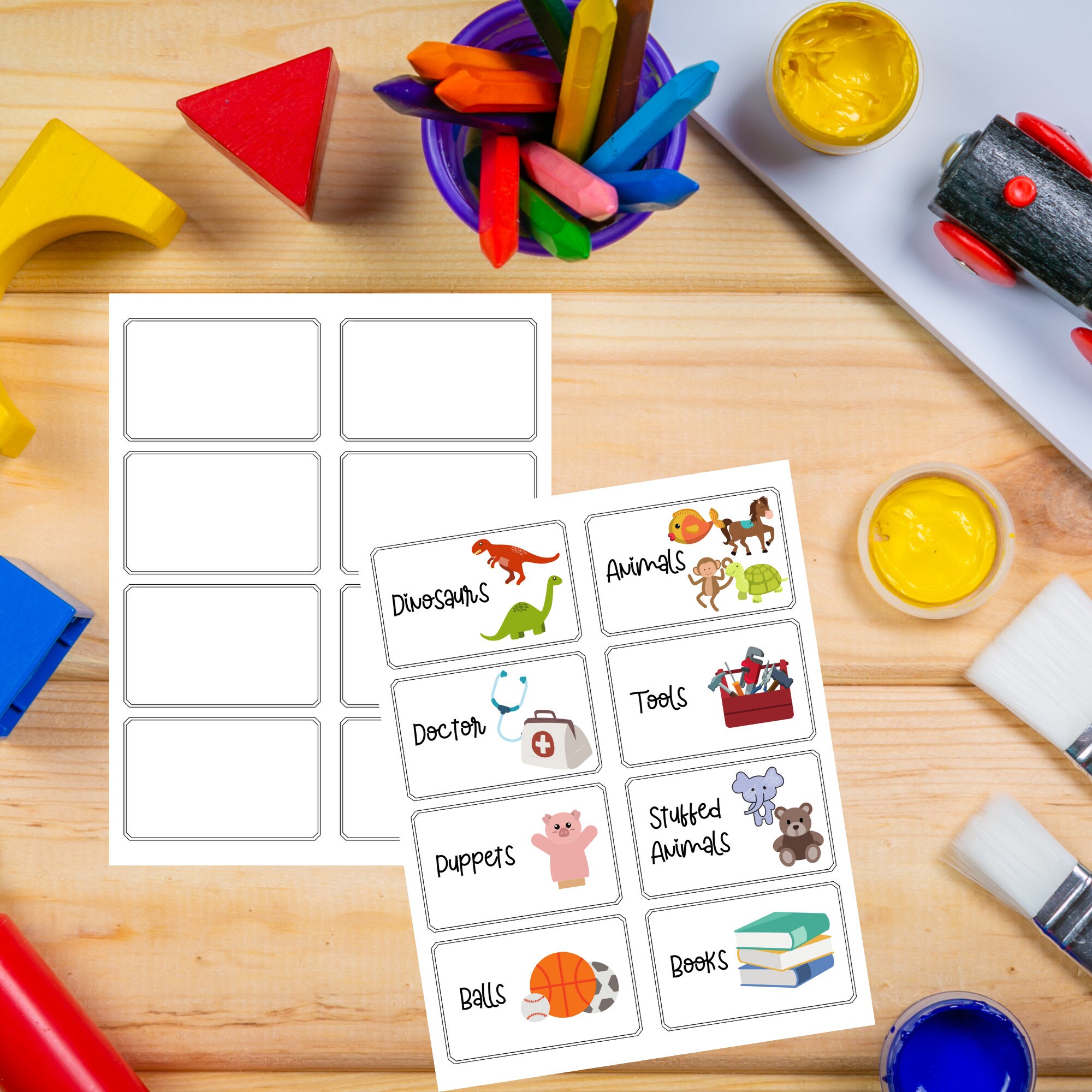 Kid's Toy Labels Printable Labels for Kid's Toys Toy Etsy