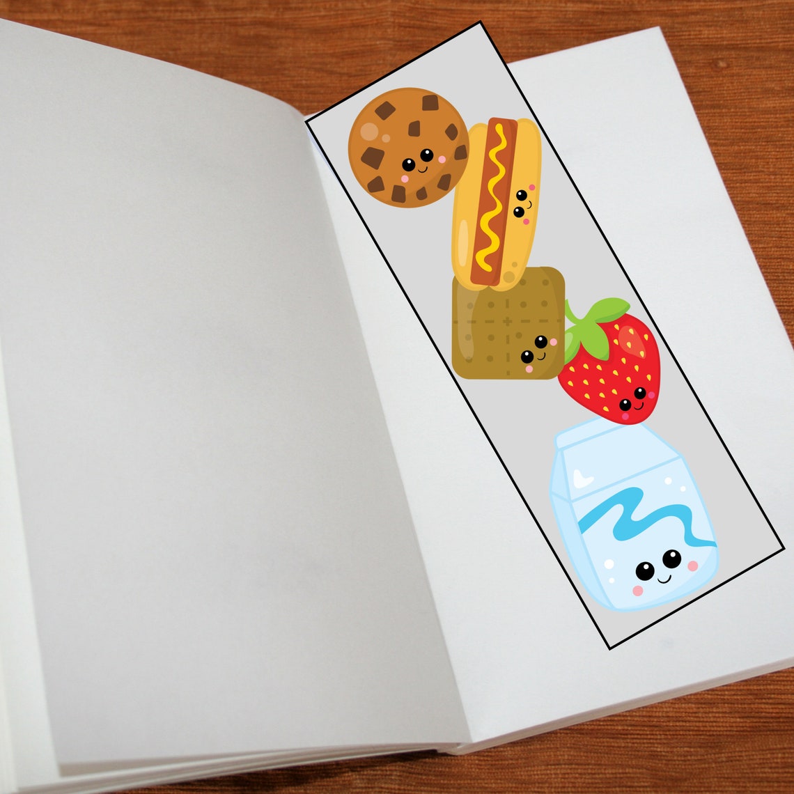 Food Themed Bookmarks Cute Food Bookmark Food Bookmarks | Etsy