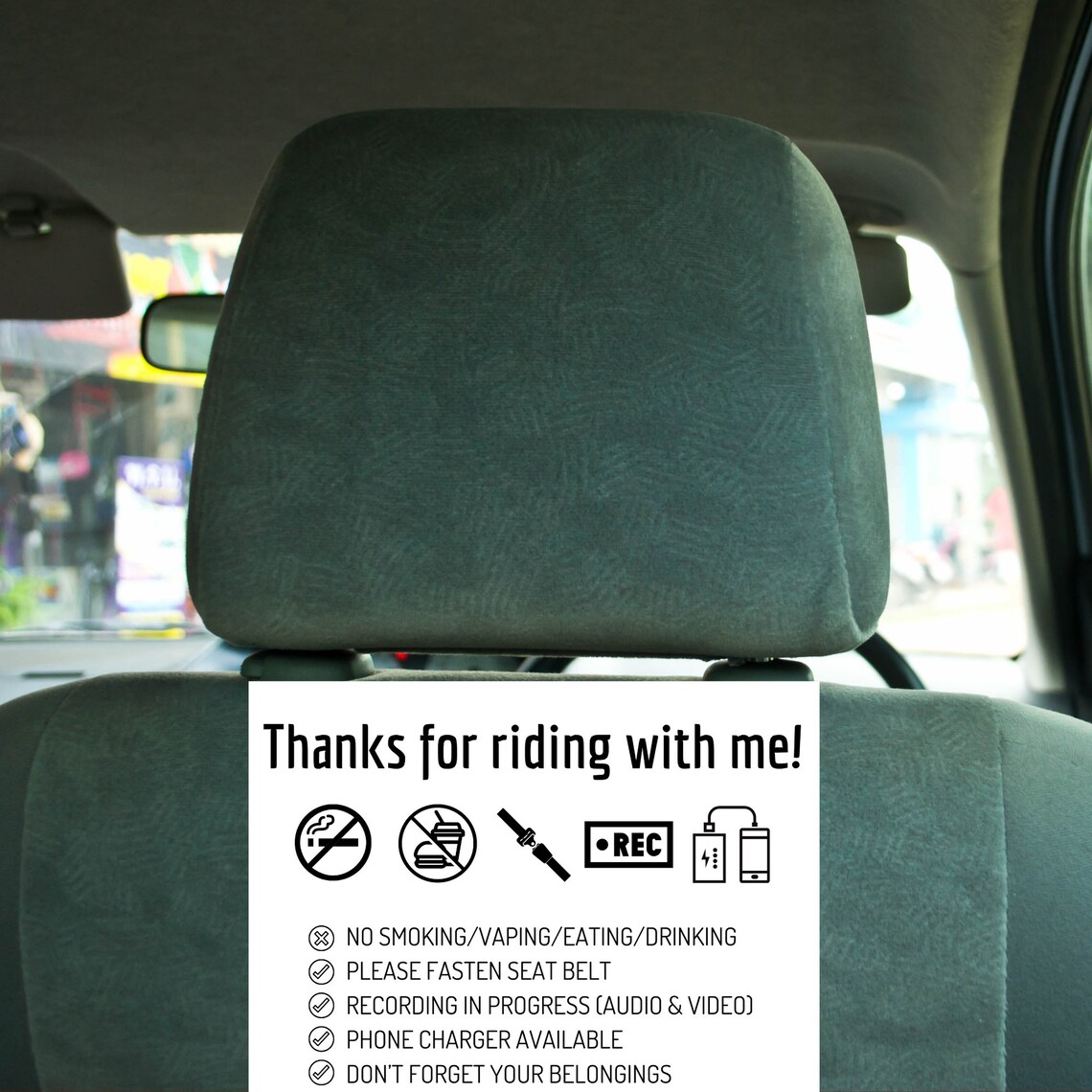 Rideshare Sign Printable Rideshare Sign Uber Rideshare Sign | Etsy