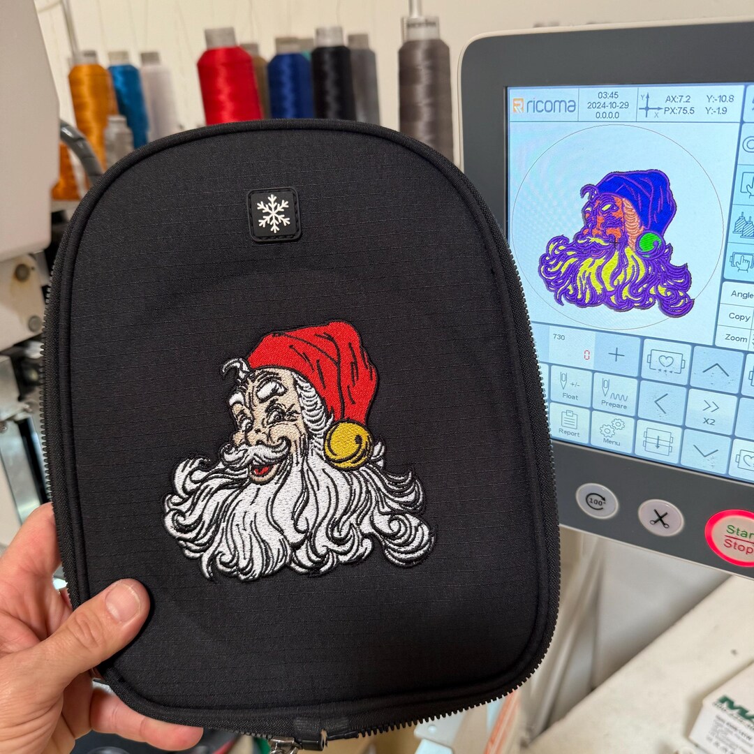 Embroidery Design Rocker Santa Santa Embroidery Digital Download - Etsy