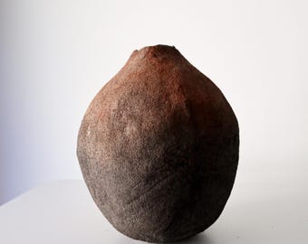 Textured Ceramic Vase • Wabi Sabi Organic Modern Pottery • Minimalist Home Decor