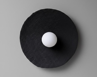 Handmade Clay Wall Sconce, Organic Modern Lighting, Sandy Wabi Sabi