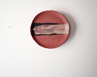 Handmade Paper Clay Wabi-Sabi  Textured Wall Sculpture, Japandi Organic Decor Kurokawa