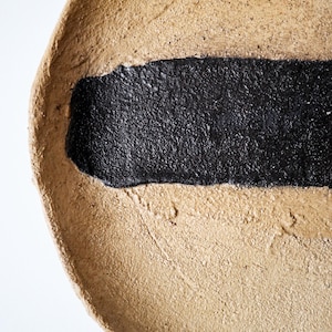 Handmade Terracotta Clay Wabi-Sabi Textured Wall Sculpture, Japandi Organic Decor Kurokawa image 2