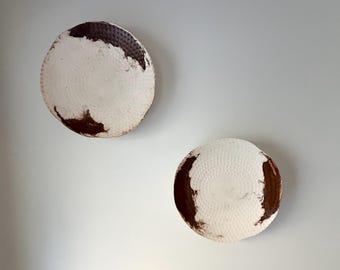 Handmade Textured Wall Art, Sculptural Statement Wall Decor, Organic Modern Wall Sculpture, Minimalist Architectural | Contour wabi sabi