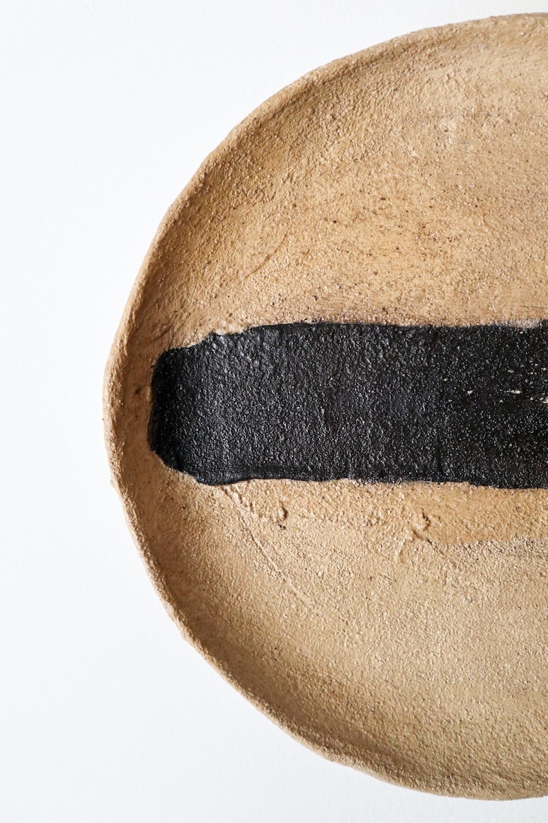 Handmade Terracotta Clay Wabi-Sabi Textured Wall Sculpture, Japandi Organic Decor Kurokawa image 5