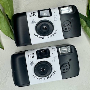 Adhesivo personalizado para cámara desechable Fujifilm (USD 6,00 c/u) - Boda